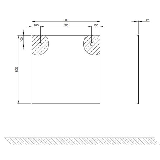 Conjunto lámpara de pared Rabalux Turgon 75017, espejo Elita Sote RE065802000010