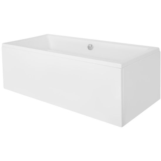Conjunto bañera rectangular Besco Quadro #WAQ-155-PK, carcasa para bañera Besco Quadro #OAQ-155-PK