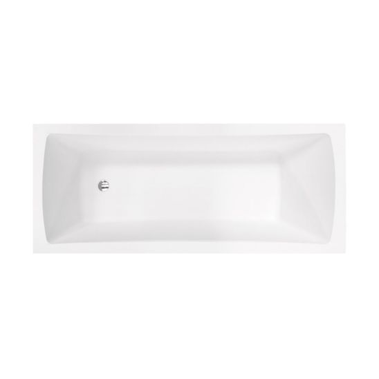 Conjunto bañera rectangular Besco Optima #WAO-140-PK, carcasa para bañera Besco #OAP-140-UNI