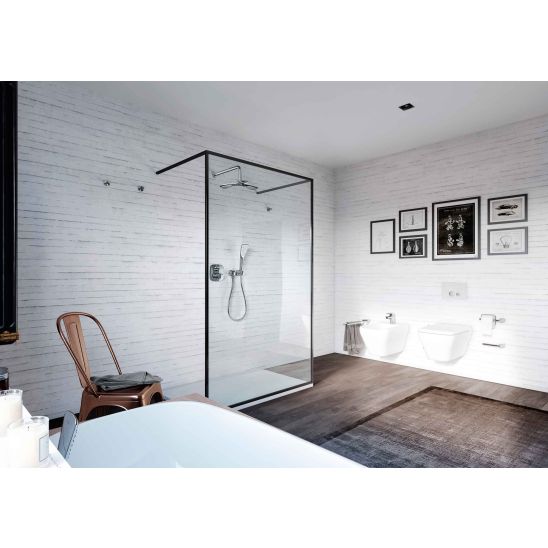 Conjunto grifo de bañera y ducha Kludi Bozz 386590576, ducha con efecto lluvia Kludi A-QA 6432505-00, 88011, 6651405-00, 3912005-00, 610710500, 6054705-00