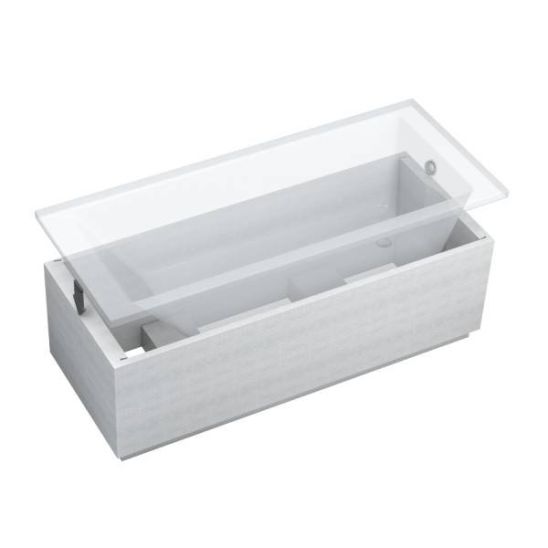 Conjunto bañera rectangular Oltens Langfoss 10003000, carcasa para bañera Schedpol Stabilsound 1.028-LED, 03001100