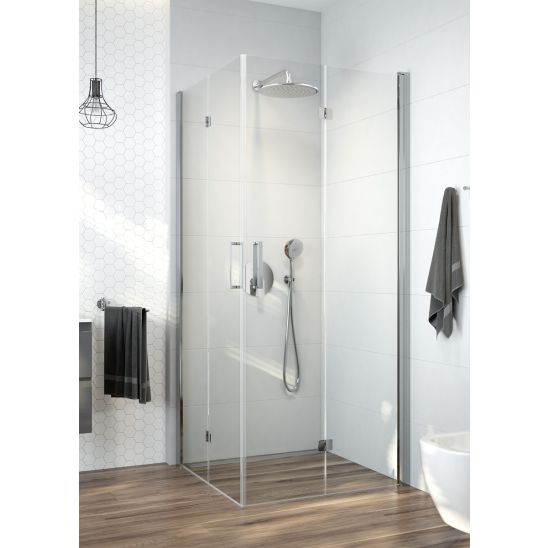 Conjunto cabina de ducha Oltens Byske 20002100, plato de ducha cuadrado Oltens Superior 17001000