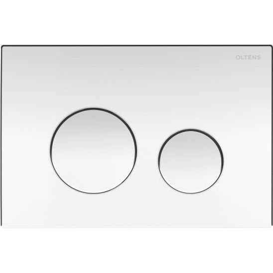Conjunto marco empotrado Oltens Triberg 50001000, botón de descarga Oltens Lule 57102100, 49301000