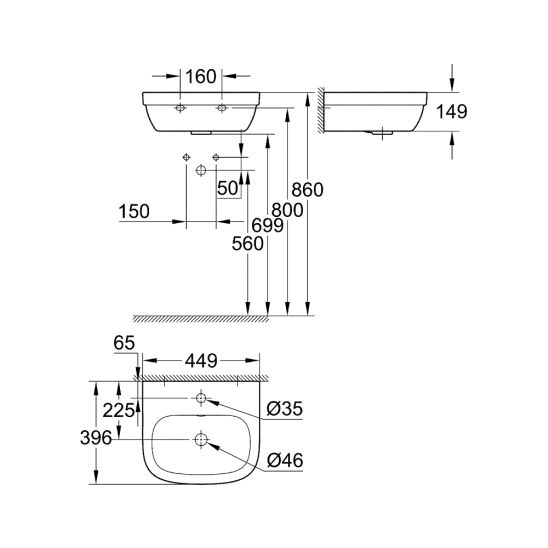 Conjunto lavabo Grohe Euro Ceramic 39324000, grifo para lavabo Grohe Eurosmart 33265002