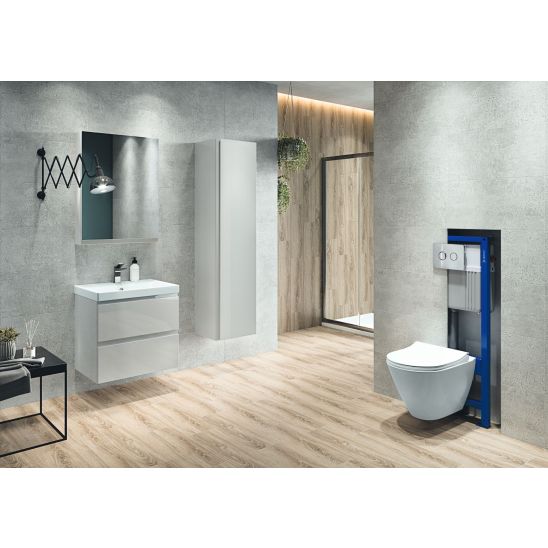Conjunto armario Cersanit Moduo S929-007, encimera Cersanit Moduo S590-023