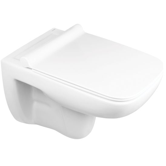 Conjunto marco empotrado Oltens Triberg 50001000, taza de inodoro con asiento de cierre suave Oltens Ribe 42011000