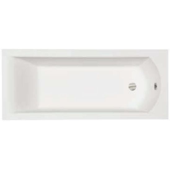 Conjunto bañera rectangular Besco Shea #WAS-150-PK, sifón de bañera Besco #OAP-150-UNI