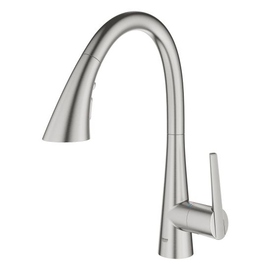 Conjunto grifo de cocina Grohe Zedra 32294DC2, fregadero de granito Grohe K700 31655AP0