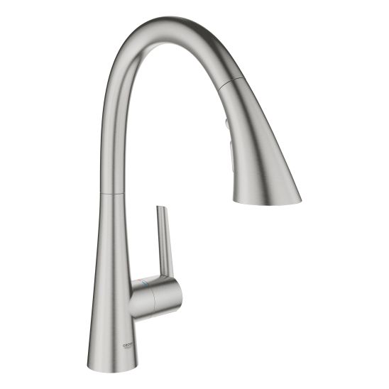 Conjunto grifo de cocina Grohe Zedra 32294DC2, fregadero de granito Grohe K700 31655AP0
