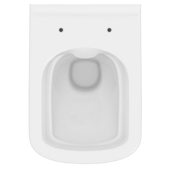 Conjunto taza de inodoro con asiento de cierre suave Cersanit City S701-405, marco empotrado con pulsador Cersanit S701-779
