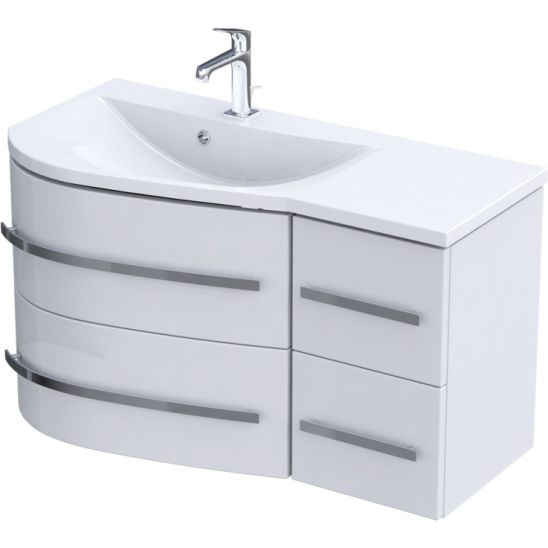 Conjunto armario Oristo Opal OR30-SD4S-90-1-L, lavabo Oristo Opal UME-OP-90-92-L