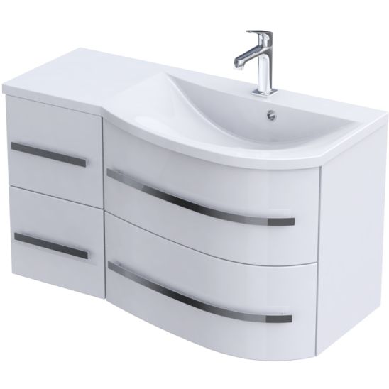 Conjunto armario Oristo Opal OR30-SD4S-90-1-P, lavabo Oristo Opal UME-OP-90-92-P