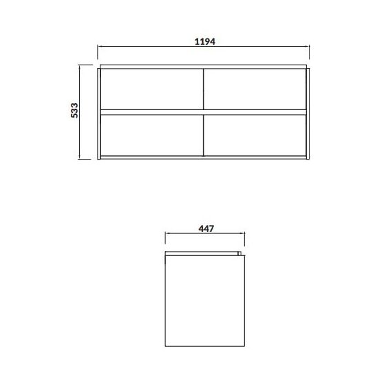 Conjunto armario Cersanit Crea S931-001, lavabo Cersanit Crea K673-006