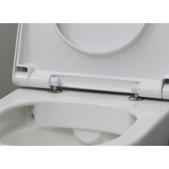 Conjunto taza de inodoro con asiento de cierre suave Duravit D-Neo 45770900A1, marco empotrado Duravit DuraSystem WD1029000000, WD5009011000
