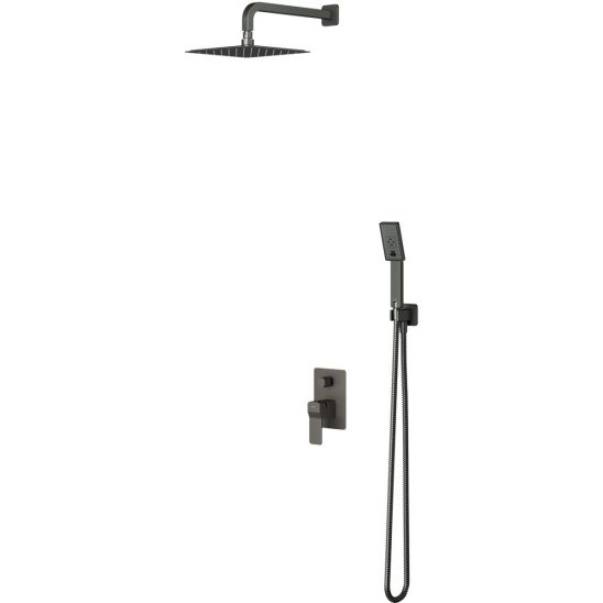 Conjunto conjunto de ducha Omnires Slide SYSSL12GR, grifo para lavabo Omnires Slide SL7710GR