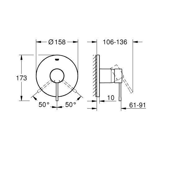 Conjunto grifo para ducha Grohe Essence 24057AL1, conjunto de rociador para bidé Grohe Tempesta 27513AL1, 27057AL0