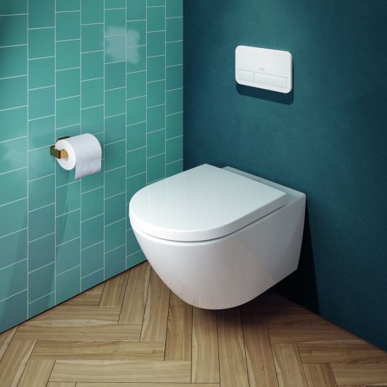Conjunto conjunto taza de inodoro + tapa Villeroy & Boch Subway 3.0 4670TS01, marco empotrado Villeroy & Boch ViConnect 92242700, 92249061