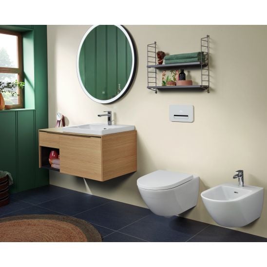 Conjunto conjunto taza de inodoro + tapa Villeroy & Boch Subway 3.0 4670TS01, marco empotrado Villeroy & Boch ViConnect 92242700, 92249061