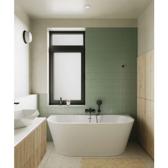 Conjunto grifo de bañera y ducha Hagser Ulva HGR12000034, alcachofa de ducha Hagser Emma HGR18000037, HGR31000037, HGR25000037