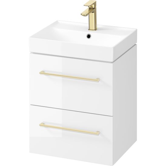 Conjunto armario Cersanit Larga S932-067, lavabo Cersanit Larga K120-008