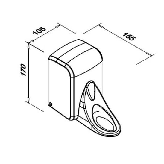 Conjunto dispensador de papel Faneco Pop P400PGWG, portarrollos de papel higiénico Faneco Pop J18PGWG, SA500PGWG