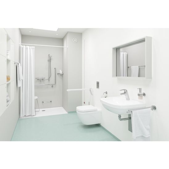 Conjunto taza de inodoro Grohe Euro Ceramic 39554000, marco empotrado con pulsador y junta Grohe Solido 39930000