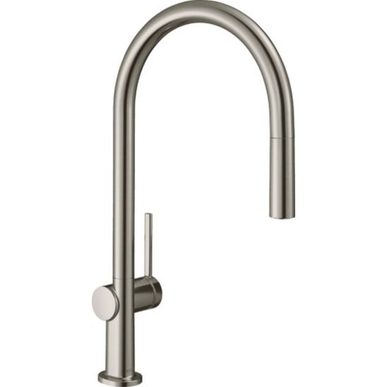 Conjunto grifo de cocina Hansgrohe Talis M54 72803800, fregadero de acero Hansgrohe S 71 43428800, 43921800