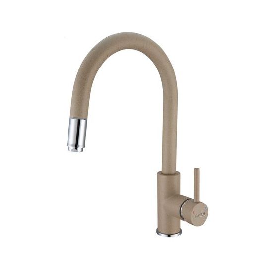 Conjunto fregadero de granito Alveus Cadit 1132024, grifo de cocina Alveus Delos 1129020