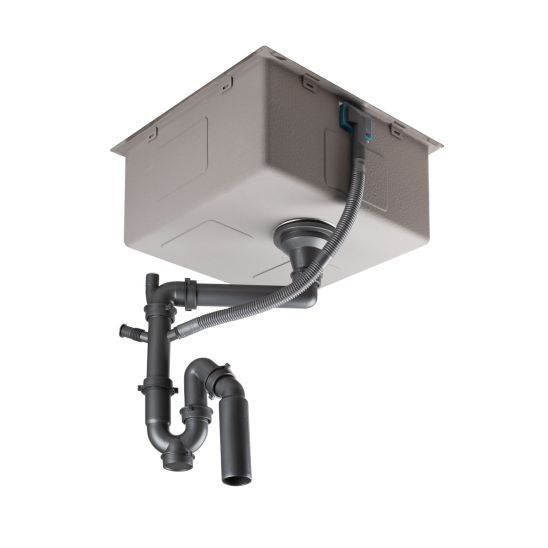 Conjunto fregadero de acero Oltens Stalvask 71100100, grifo de cocina Oltens Borga 35207100
