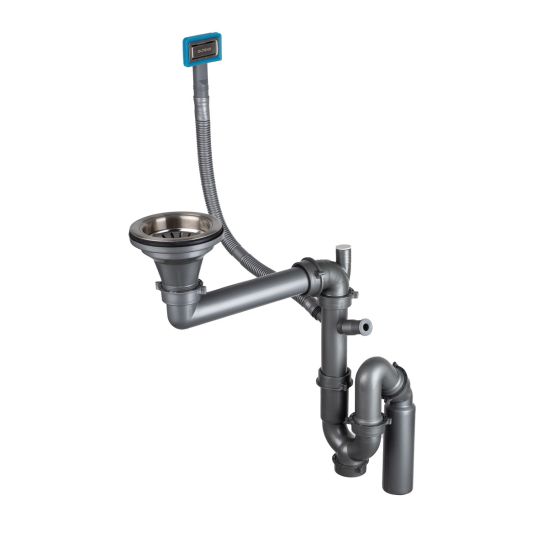 Conjunto fregadero de acero Oltens Stalvask 71100100, grifo de cocina Oltens Borga 35207100
