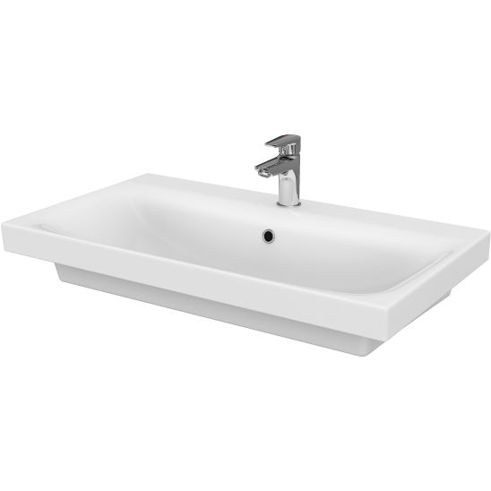 Conjunto armario Cersanit Moduo S590-007-ECO, lavabo Cersanit Moduo K116-013-ECO
