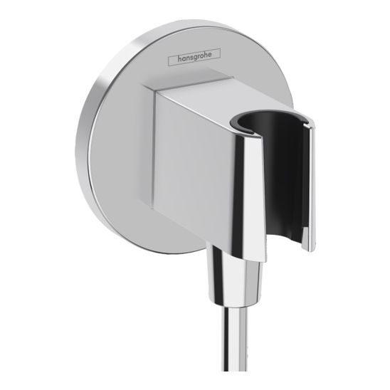 Conjunto conector angular con soporte Hansgrohe Fixfit 26888000, grifo de bañera y ducha Hansgrohe Vernis Blend 71466000, 71420000, 01800180, 28272000, 26340000