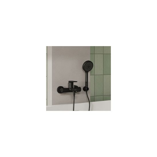 Conjunto grifo de bañera y ducha Hagser Della HGR90000034, alcachofa de ducha Hagser Tina HGR16000037, HGR31000037, HGR25000037