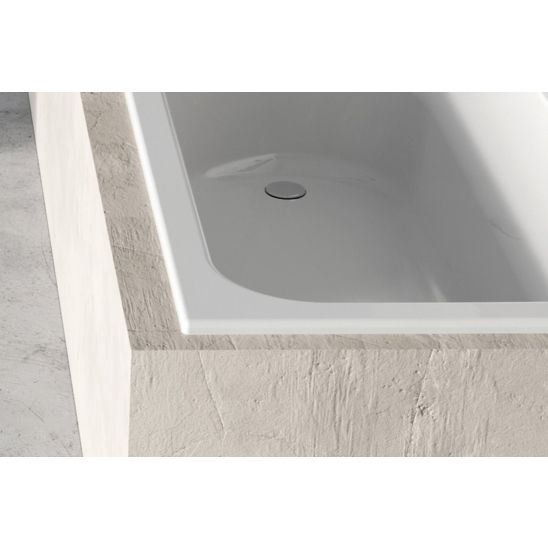Conjunto bañera rectangular Slim Ravak Chrome Slim C721300000, sifón para bañera Ravak X01377, GPX2240015