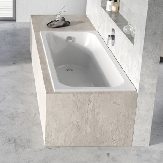 Conjunto bañera rectangular Slim Ravak Chrome Slim C721300000, sifón para bañera Ravak X01377, GPX2240015