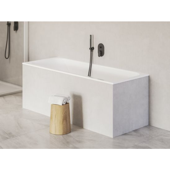 Conjunto bañera rectangular Slim Ravak Chrome Slim C721300000, sifón para bañera Ravak X01377, GPX2240015