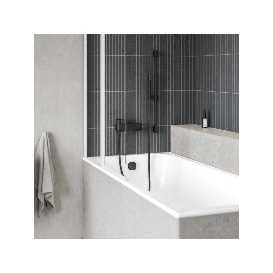 Conjunto bañera rectangular Slim Ravak Chrome Slim C721300000, sifón para bañera Ravak X01377, GPX2240015