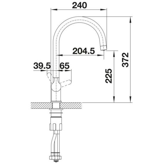 Conjunto filtro para fregadero Blanco Soft 527453, grifo de cocina Blanco Trima 520840