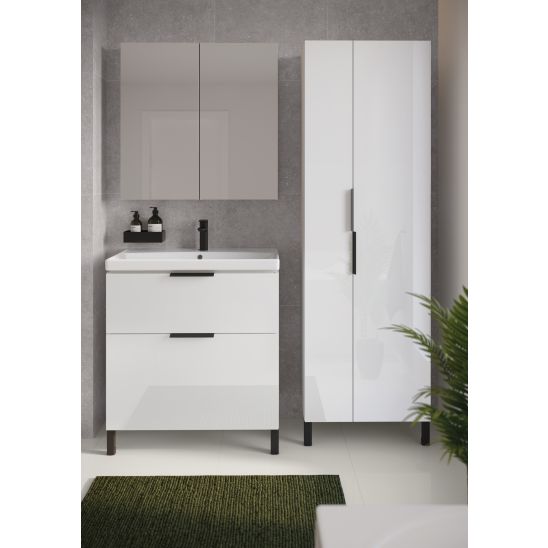 Conjunto armario Cersanit City S584-018-DSM, encimera Cersanit Moduo S590-023, S599-0162, S584-034