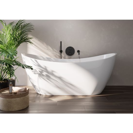 Conjunto grifo de bañera y ducha Cersanit Zen S951-567, conjunto de ducha Cersanit Inverto S951-709, S951-554