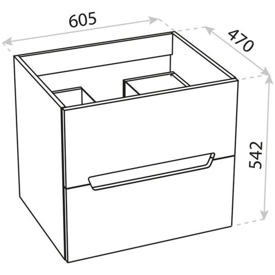 Conjunto armario LaVita Kansas 5900378314325, lavabo LaVita Kansas 5908211416168