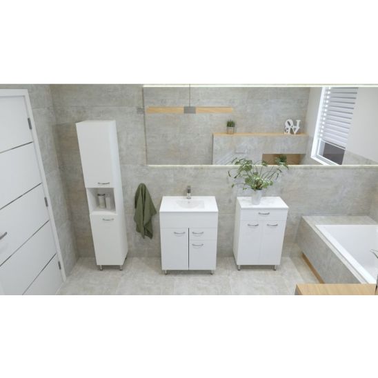 Conjunto armario LaVita Basic Barato 5900378314455, lavabo LaVita Floryda 5908211485027