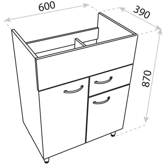 Conjunto armario LaVita Basic Barato 5900378314455, lavabo LaVita Floryda 5908211485027