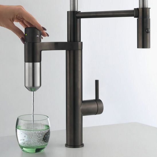 Conjunto grifo de cocina Franke Vital Semi-Pro 120.0621.313, fregadero de granito Franke Maris 125.0686.723