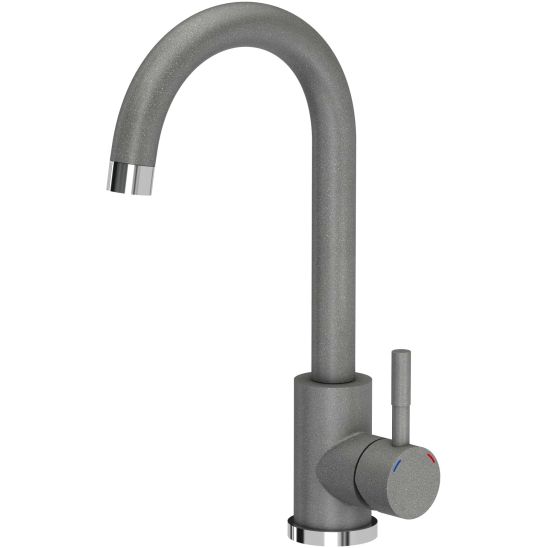 Conjunto fregadero GraniteQ Quadron Peter HCQP7850SZK, grifo de cocina Quadron Kate 3623500_GR, MFS1001GR