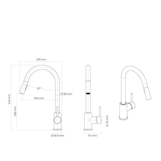 Conjunto fregadero de acero Grohe K700 31577SD1, grifo de cocina Oltens Litla 35204800
