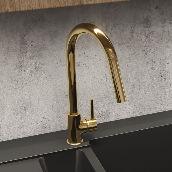Conjunto fregadero de granito Grohe K700 31654AP0, grifo de cocina Oltens Litla 35204800