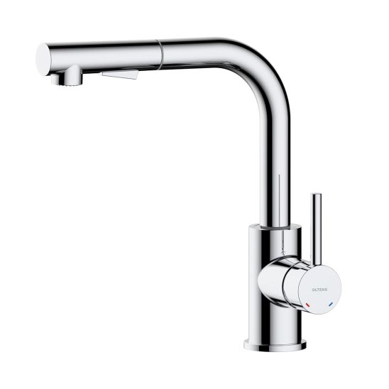 Conjunto fregadero de acero Oltens Stalvask 71101300, grifo de cocina Oltens Myvat 35205100