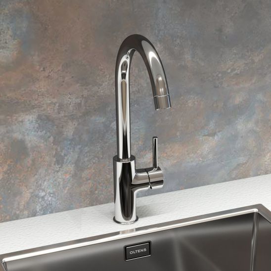Conjunto fregadero de granito Grohe K700 31654AP0, grifo de cocina Oltens Skafta 35206100