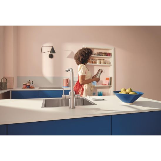 Conjunto grifo para filtro de agua Grohe Blue 30601DC0, filtro para fregadero Grohe Blue 40875000